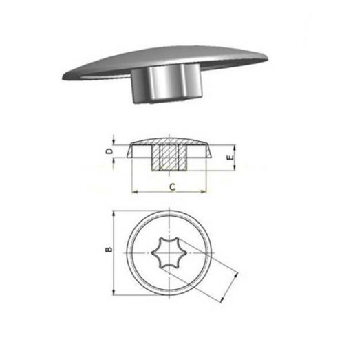 TAKARÓSAPKA TORX-30 FEHÉR