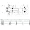 SÁRGARÉZDÜBEL M6*28 MMD