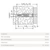 UNIVERZÁLIS DÜBEL D14*75 UX FISCHER