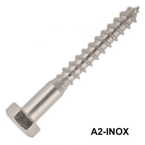 ÁLLVÁNYCSAVAR HLF D6*50 INOX