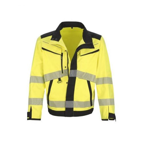 Top phoenix, HI2D J HI-VIS munkakabát, reflektív csíkok, rugalmas, fémmentes, 4XL