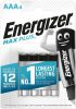 AAA Mikro elem 4db/cs LR03 1,5V Energizer Max Plus