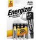 AAA Mikro elem 4db/cs LR03 1,5V Energizer Power