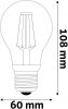 Avide LED Filament Globe 10.5W E27 A70 NW 4000K High Lumen