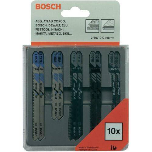 FŰRÉSZLAP KLT., FA, FÉM 10DB BOSCH 2607010148