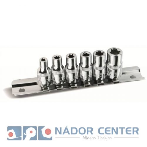 Dugókulcs készlet    6r. 1/4" E-Torx Ceta Form