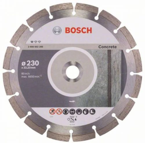 Gyémánt vágótárcsa 230x22,23x2,3x10mm Bosch Concrete