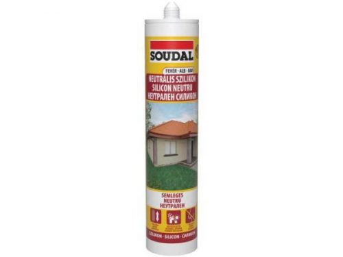 Neutrális fehér szilikon 280ml Soudal 103246